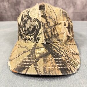 Remington Realtree Camo Hat Distressed Adjustable Hunting Fishing Ball Cap OSFM